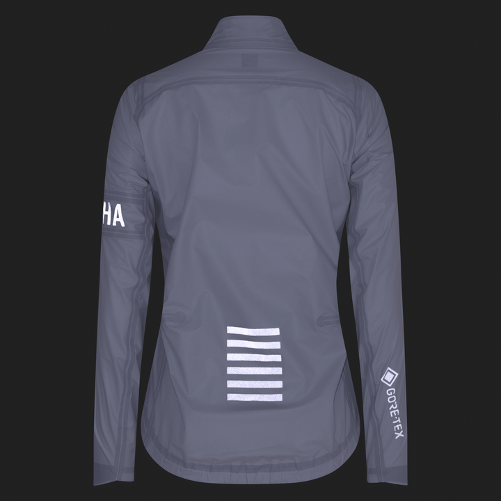 Rapha Women's Pro Team Gore-Tex LW Rain Jacket II (White/Black) - Dragonspine Cycling