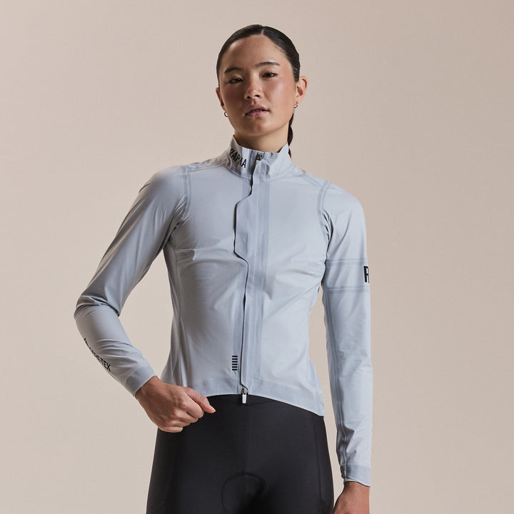 Rapha Women's Pro Team Gore-Tex LW Rain Jacket II (White/Black) - Dragonspine Cycling