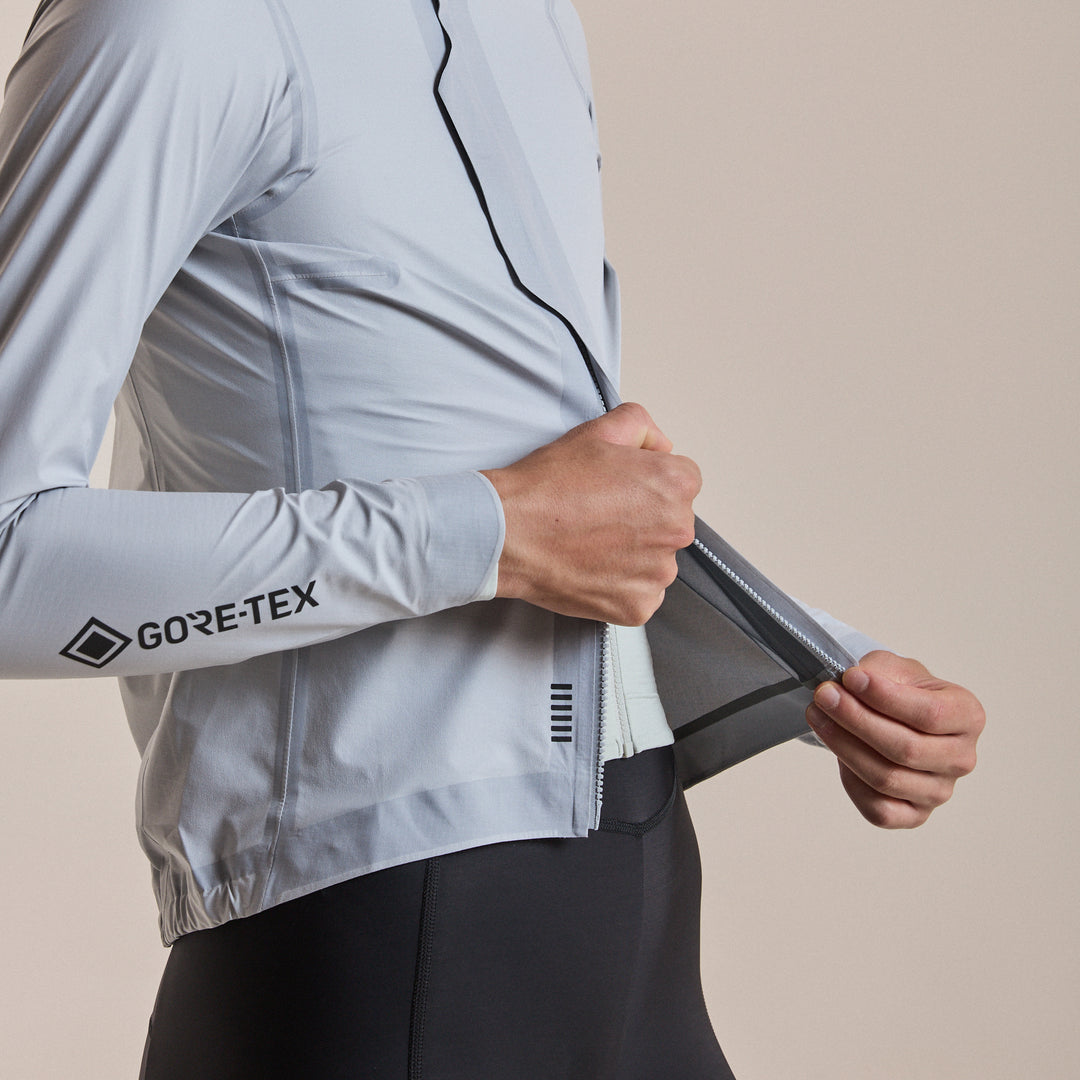 Rapha Women's Pro Team Gore-Tex LW Rain Jacket II (White/Black) - Dragonspine Cycling