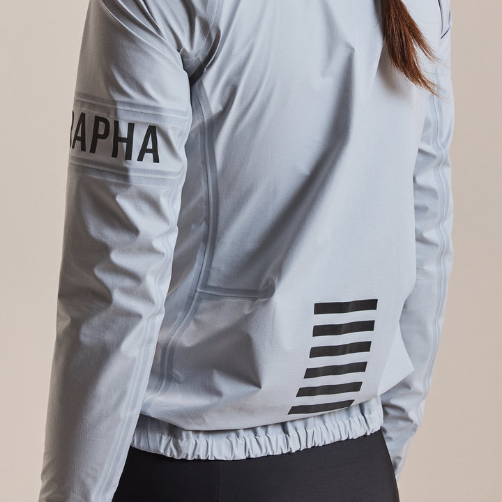 Rapha Women's Pro Team Gore-Tex LW Rain Jacket II (White/Black) - Dragonspine Cycling