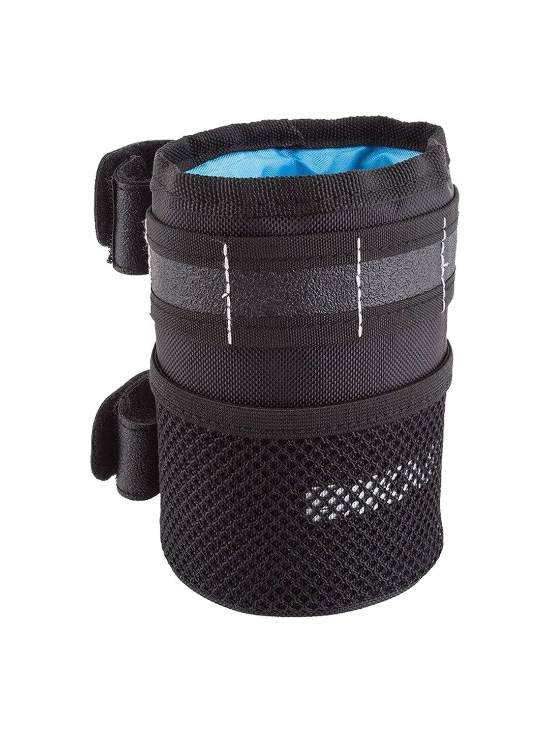 Bikase Happy Can Insulated Drink Holder 840 Nylon Black 5.25` tall Velcro Strap