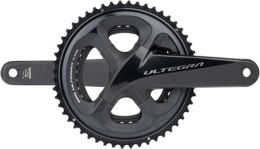 Cranksets and Arms Shimano Shimano Ultegra FC-R8000 Crankset - 172.5mm 11-Speed 52/36t 110 Asymmetric BCD Hollowtech II Spindle Interface BLK Dark Slate Gray