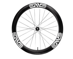 ENVE SES 4.5 PRO Disc Brake Wheels - White Decal, rear wheel side view - Dragonspine Cycling