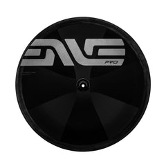 ENVE SES 100 PRO + SES Disc PRO TT Wheels - Silver Decal, SES Disc PRO rear disc wheel side view - Dragonspine Cycling