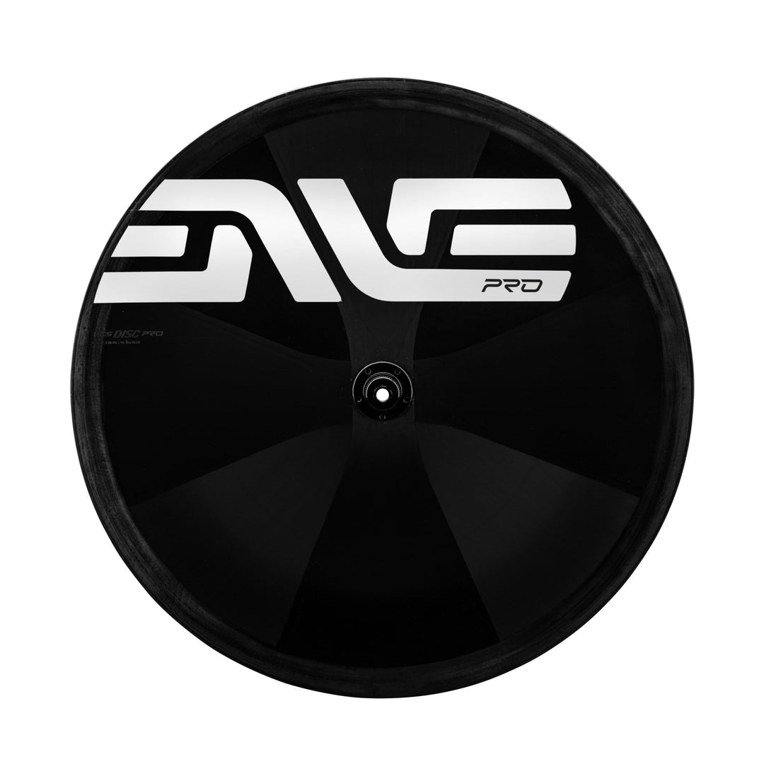 ENVE SES 100 PRO + SES Disc PRO TT Wheels - White Decal, SES Disc PRO rear disc wheel side view - Dragonspine Cycling