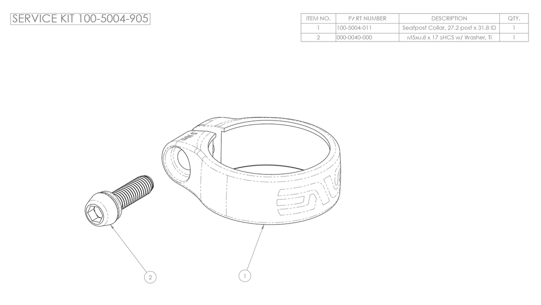 ENVE Seat Post Collar 27.2 - Dragonspine Cycling