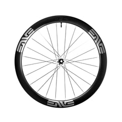 ENVE G SES 4.5 PRO Disc Brake Wheels - Silver Decal, front wheel side view - Dragonspine Cycling