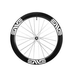 ENVE G SES 6.7 PRO Disc Brake Wheels - White Decal, front wheel side view - Dragonspine Cycling
