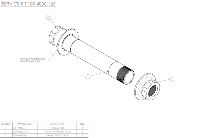 ENVE INNERDRIVE™ Hub Axle & End Cap - Dragonspine Cycling