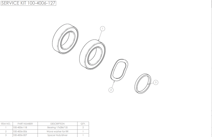 ENVE INNERDRIVE™ Hubshell Bearing Kit - Dragonspine Cycling