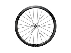 ENVE SES 3.4 Disc Brake Wheels - Black Decal, front wheel side view - Dragonspine Cycling