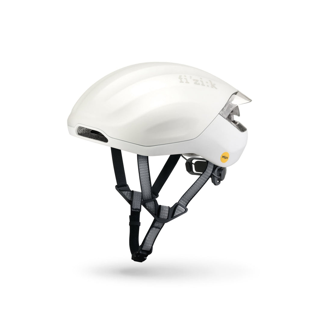 Fizik Kudo Aero Helmet - White - Dragonspine Cycling