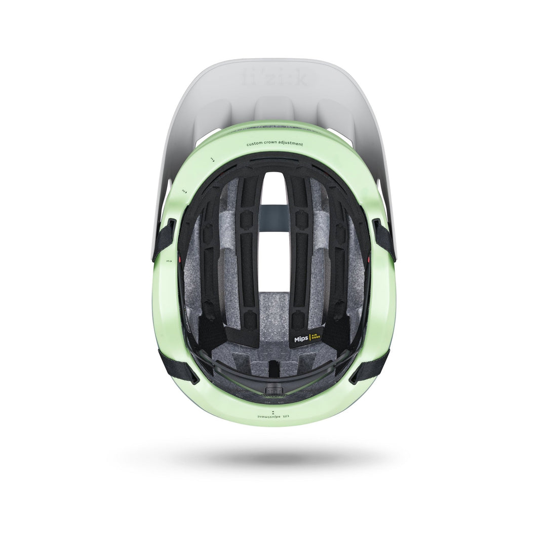 Fizik Kassis Helmet - Grey/Mint Green - Dragonspine Cycling