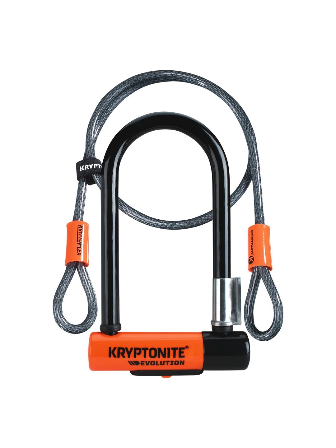 U-Lock Kryptonite Kryptonite Evolution Series U-Lock - 3.25 x 7" Keyed Black Includes 4 cable Dark Slate Gray