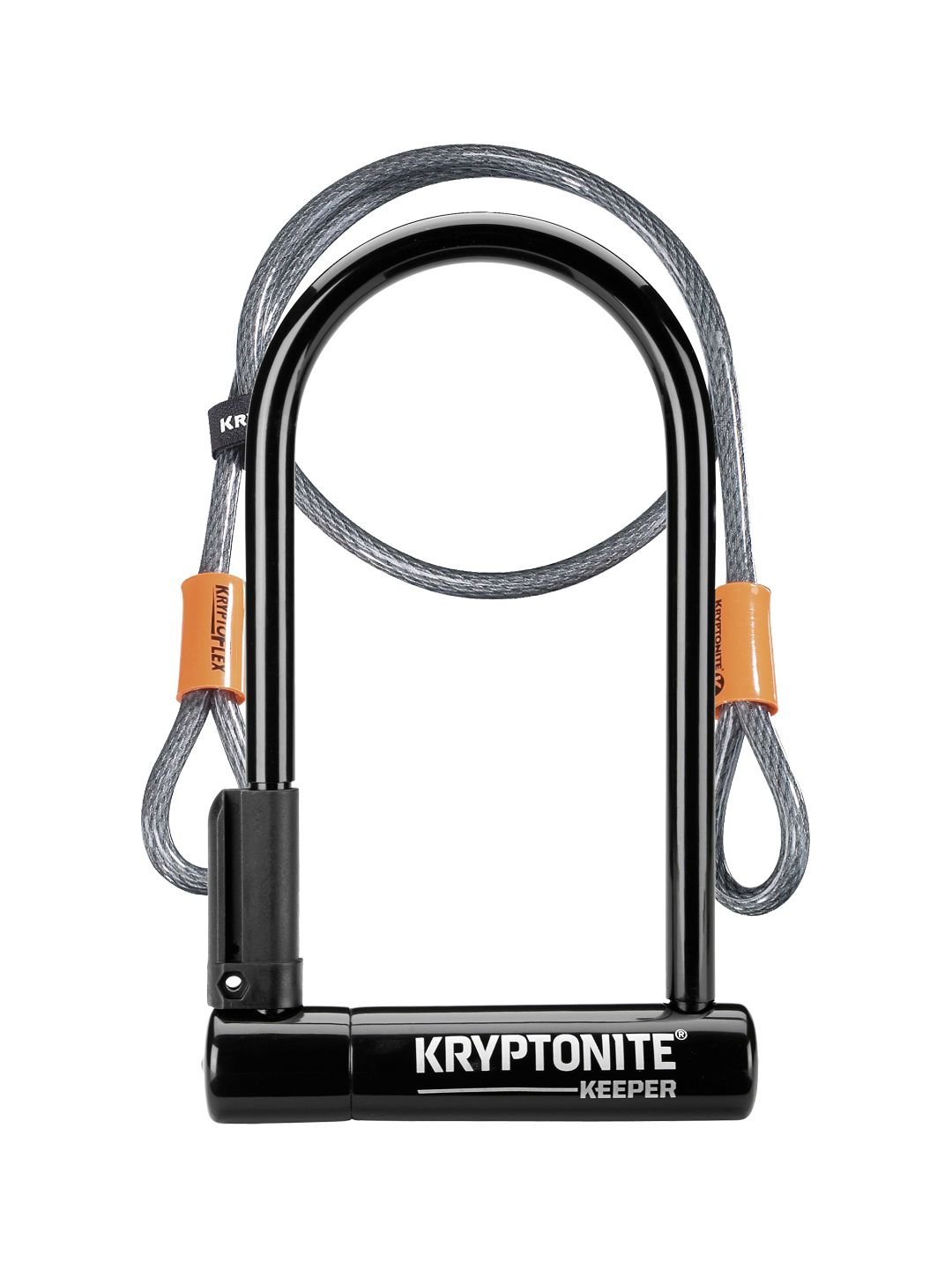 U-Lock Kryptonite Kryptonite Keeper U-Lock - 4 x 8" Keyed Black Includes 4 cable and bracket Dark Slate Gray