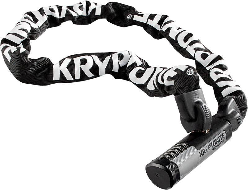 Chain Locks Kryptonite Kryptonite KryptoLok 912 Chain Lock with Combination: 3.93 (120cm) Light Gray