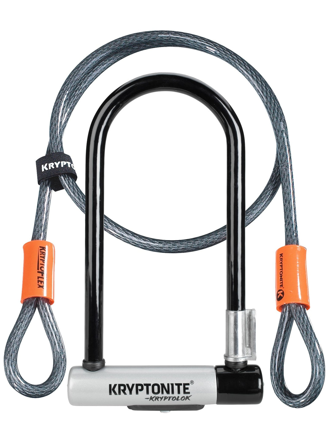 U-Lock Kryptonite Kryptonite KryptoLok U-Lock - 4 x 9" Keyed BLK Includes 4 cable bracket Dark Slate Gray
