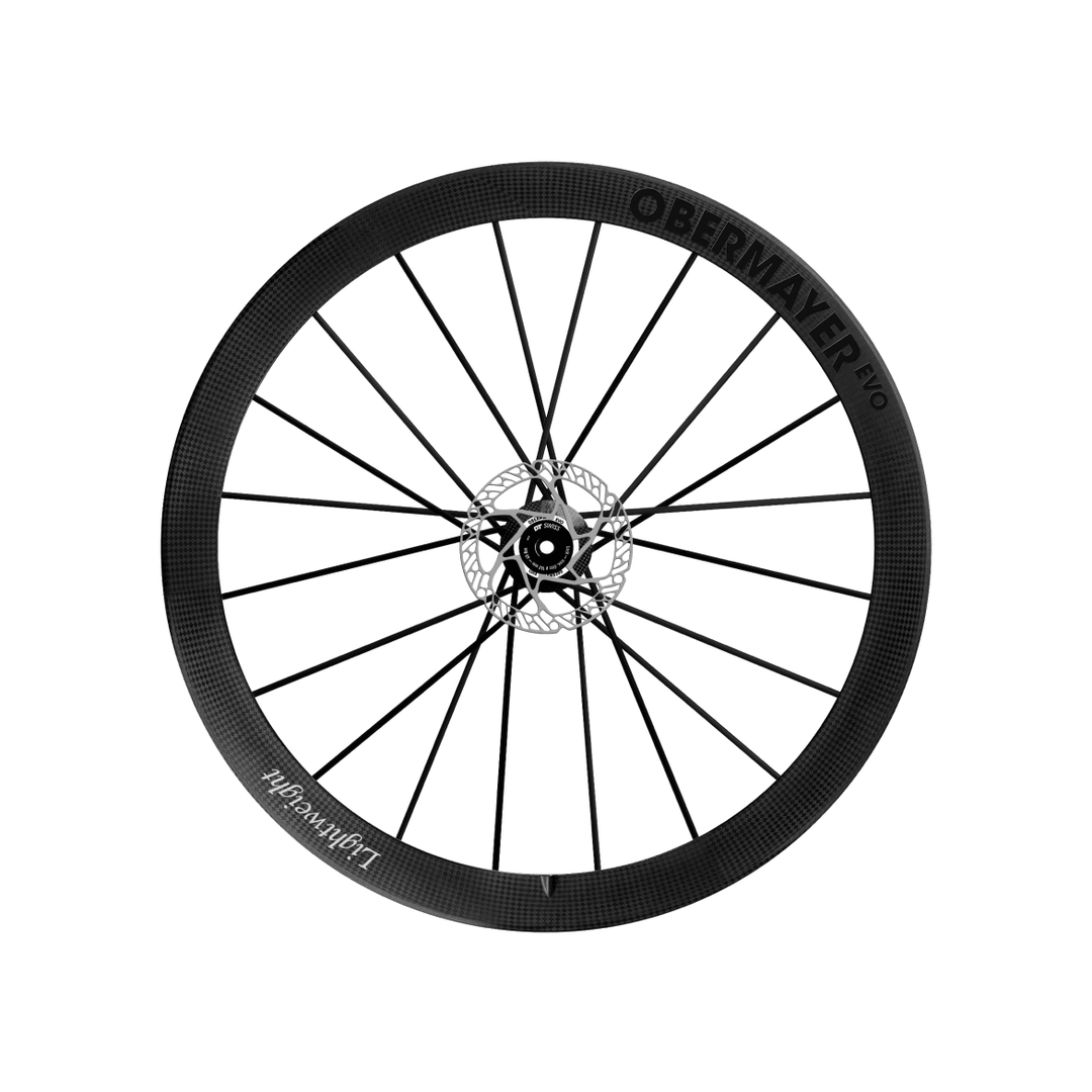 Lightweight Obermayer EVO Disc Brake Wheels - Silver Decal, wheel - Dragonspine Cycling