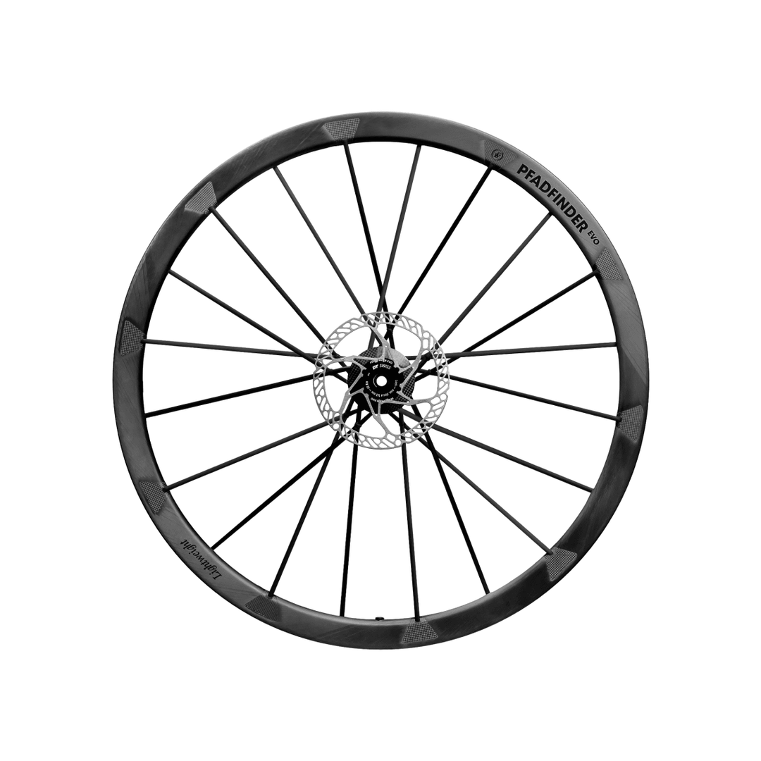 Lightweight Pfadfinder EVO Disc Brake Gravel Wheels - Schwarz ED, wheel - Dragonspine Cycling
