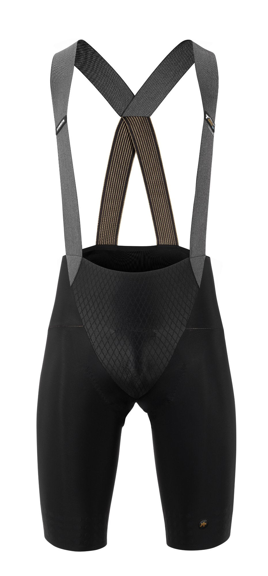 Men Assos Bib Shorts Flamme D'Or Front