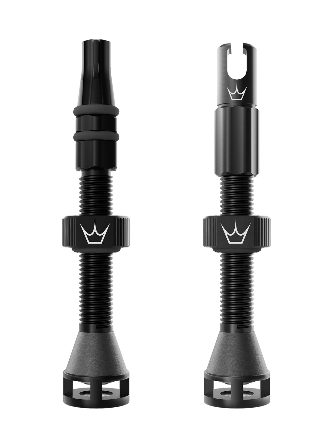 Peaty's Holeshot Fast Flow Tubeless Valves 42mm Black Pair