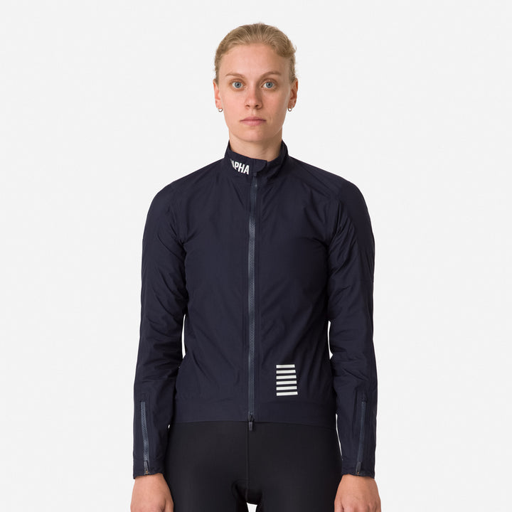 Rapha Women's Pro Team Insulated GORE-TEX Rain Jacket (Dark Navy/White) - Dragonspine Cycling