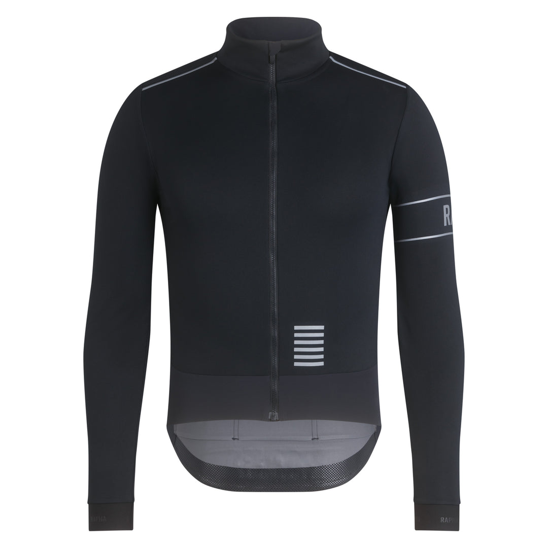 Rapha Men's Pro Team Long Sleeve Windstopper Jersey (Black/Black) - Dragonspine Cycling