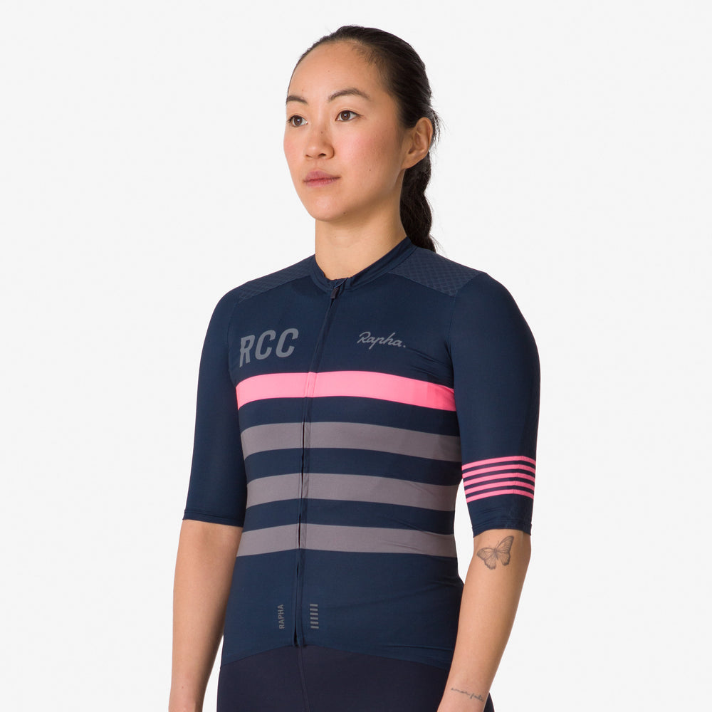 Rapha RCC Women's Pro Team Aero Jersey (Dark Navy) - Dragonspine Cycling