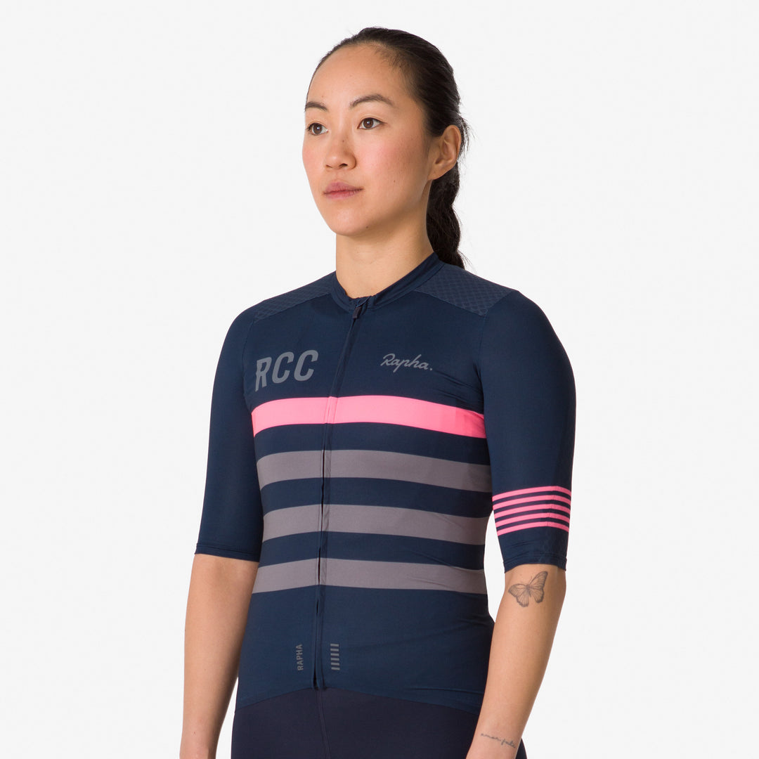 Rapha RCC Women's Pro Team Aero Jersey (Dark Navy) - Dragonspine Cycling