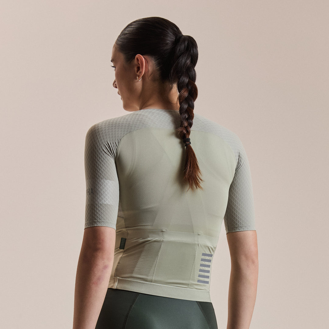 Rapha Women's Pro Team Aero Jersey IV (Seagrass/Silver Reflective) - Dragonspine Cycling