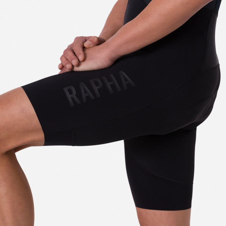 Rapha Men's Pro Team Bib Shorts III - Regular (Black/Black) - Dragonspine Cycling
