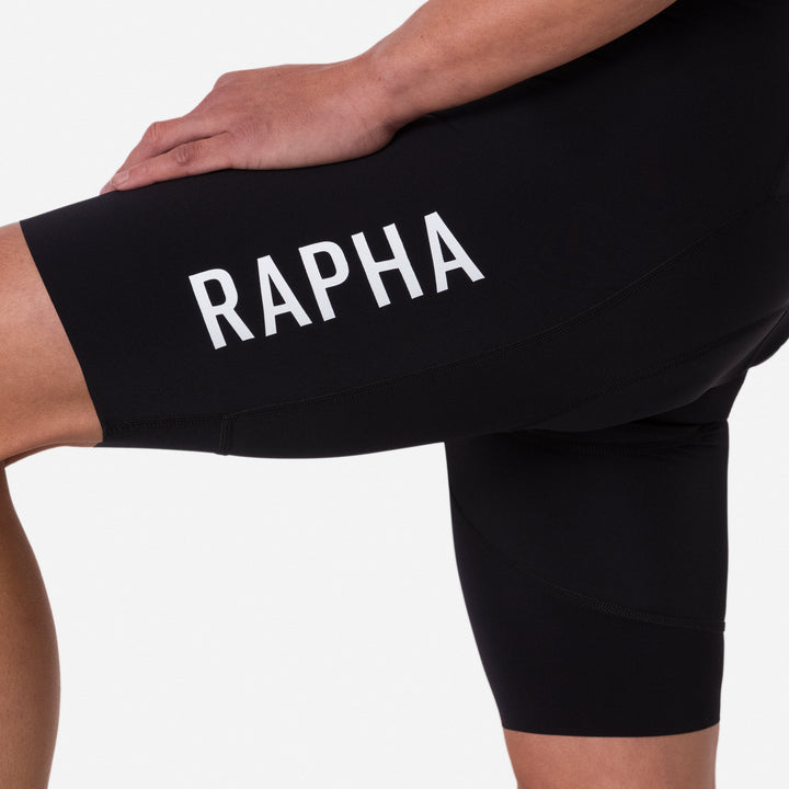 Rapha Men's Pro Team Bib Shorts III - Regular (Black/White) - Dragonspine Cycling
