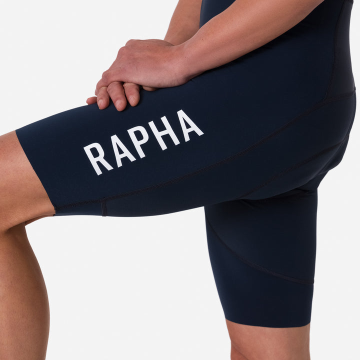 Rapha Men's Pro Team Bib Shorts III - Regular (Carbon/White) - Dragonspine Cycling