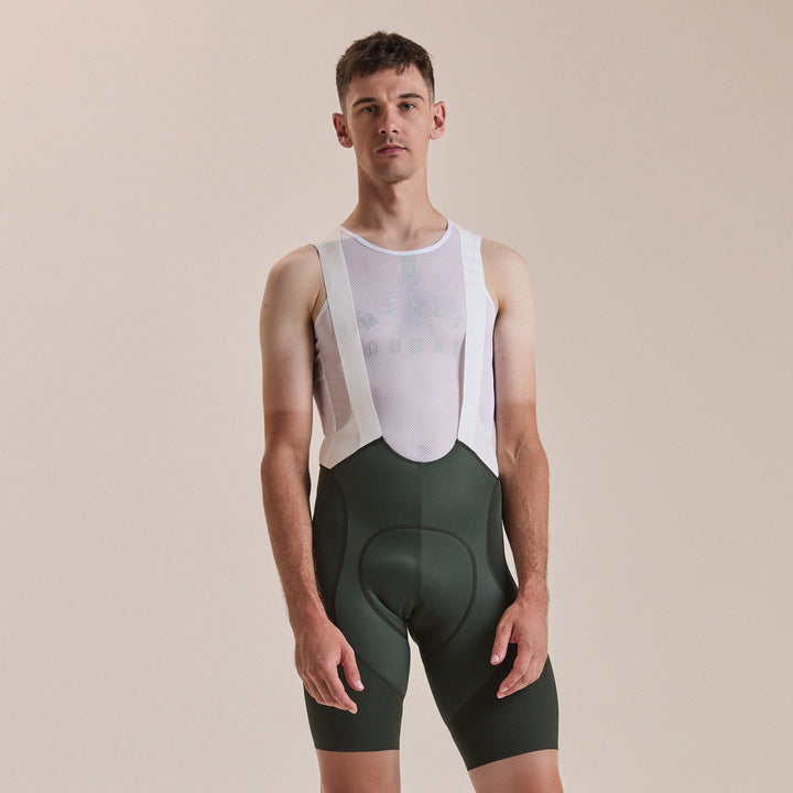 Rapha Men's Pro Team Bib Shorts III - Regular (Bottle Green/White) - Dragonspine Cycling