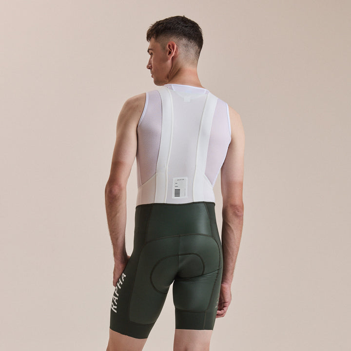 Rapha Men's Pro Team Bib Shorts III - Regular (Bottle Green/White) - Dragonspine Cycling