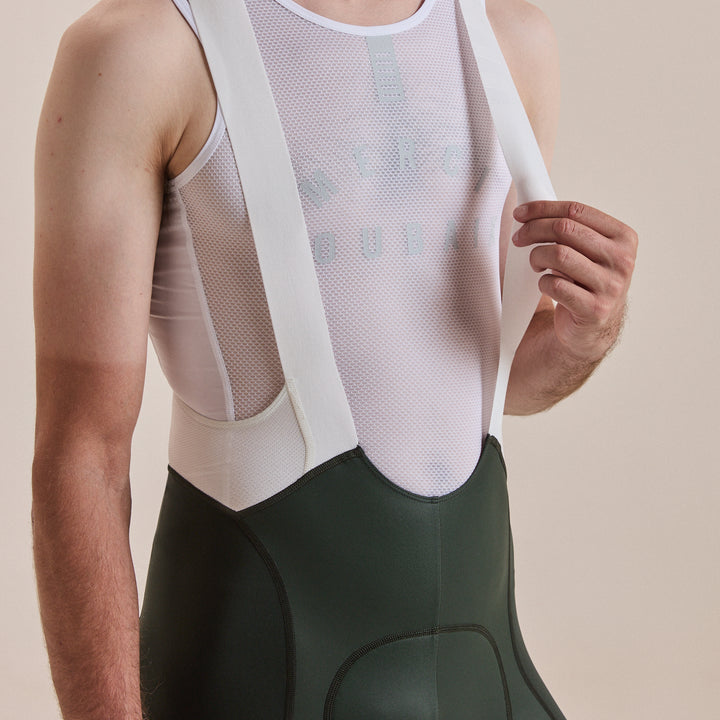 Rapha Men's Pro Team Bib Shorts III - Regular (Bottle Green/White) - Dragonspine Cycling
