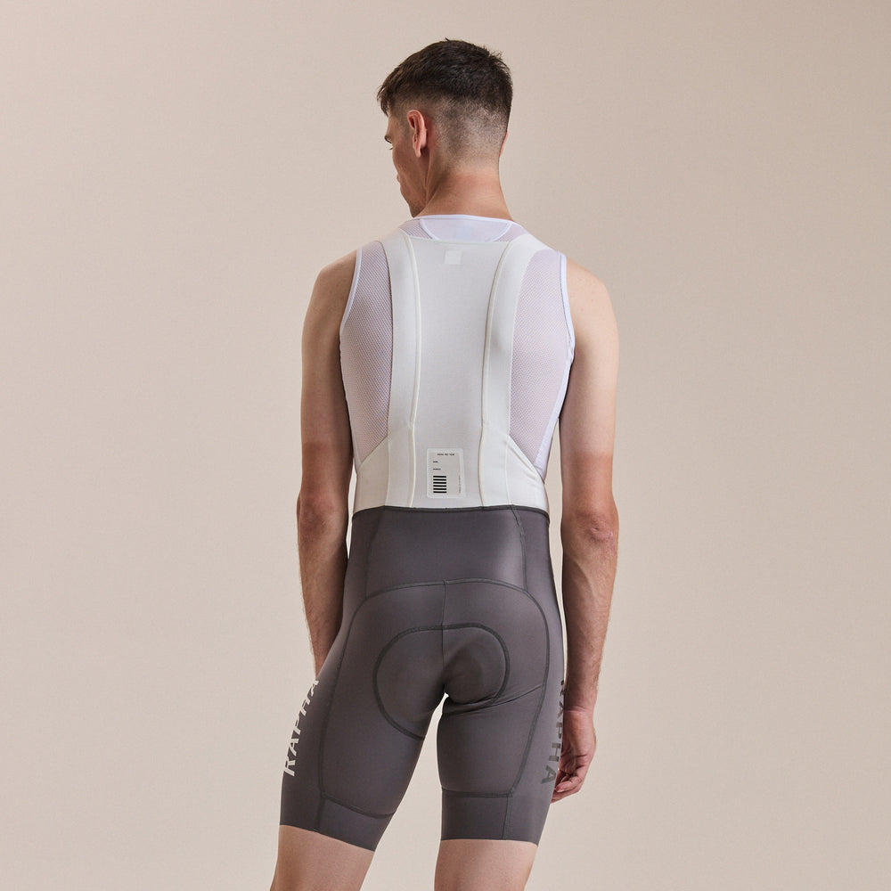 Rapha Men's Pro Team Bib Shorts III - Regular (Dark Grey/White) - Dragonspine Cycling