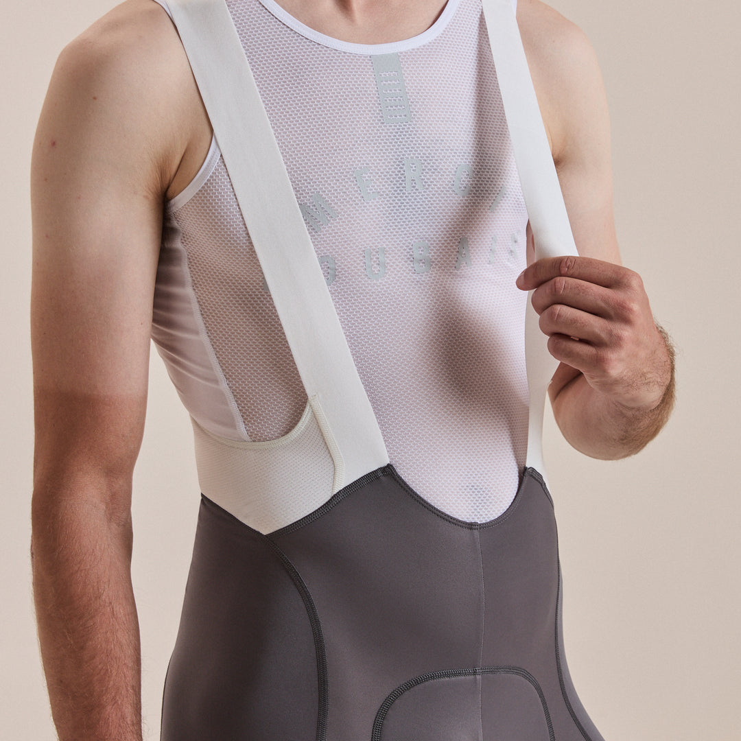 Rapha Men's Pro Team Bib Shorts III - Regular (Dark Grey/White) - Dragonspine Cycling