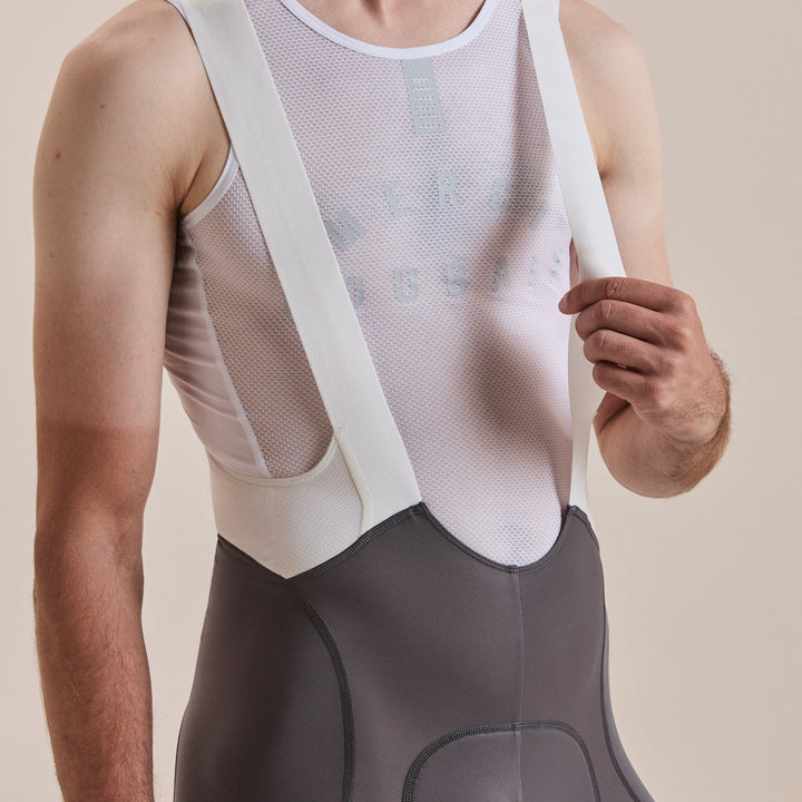 Rapha Men's Pro Team Bib Shorts III - Regular (Dark Grey/White) - Dragonspine Cycling