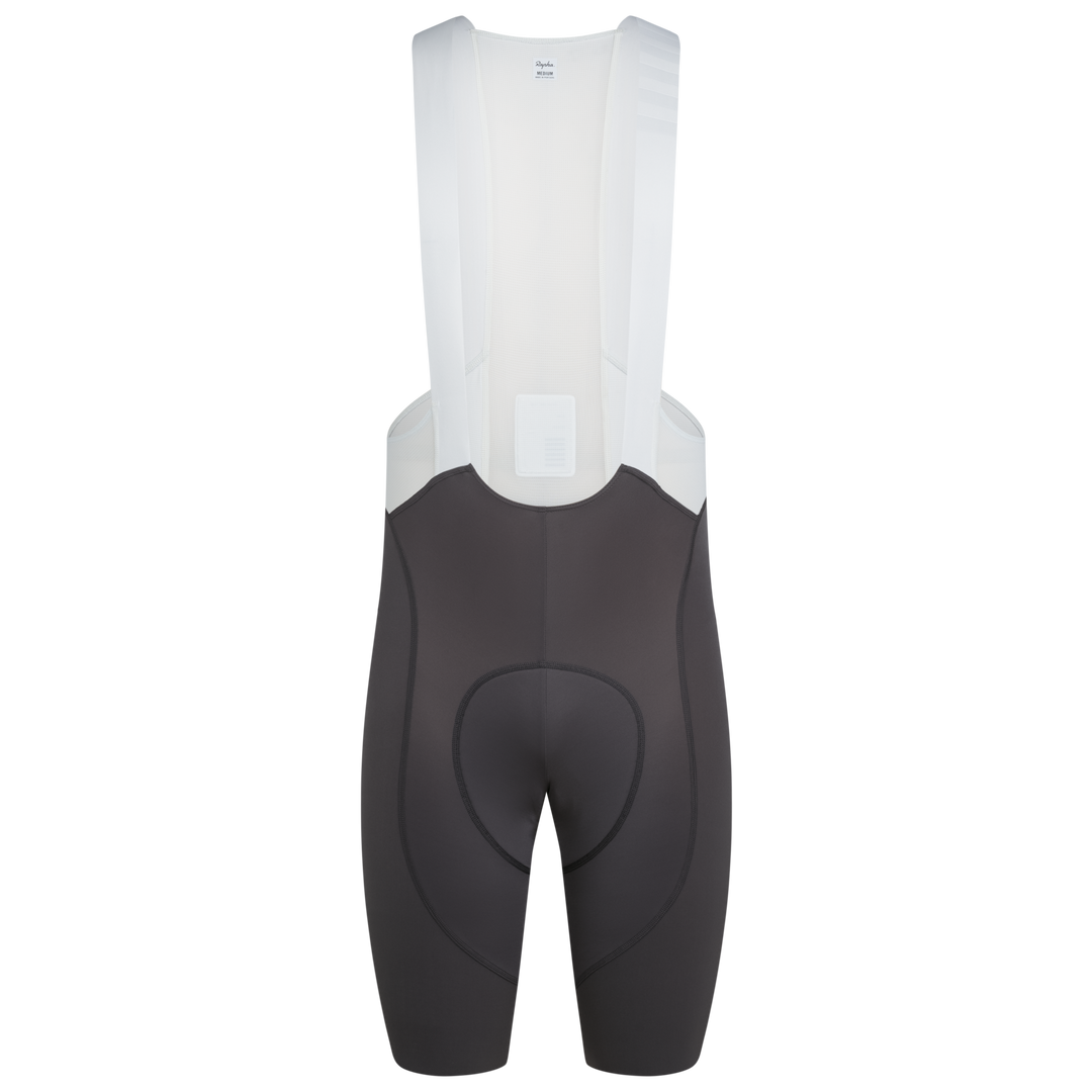 Rapha Men's Pro Team Bib Shorts III - Regular (Dark Grey/White) - Dragonspine Cycling