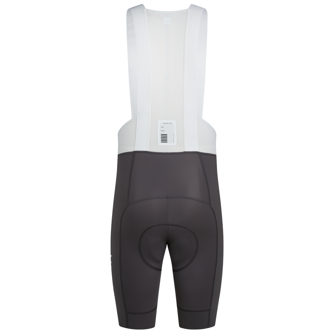 Rapha Men's Pro Team Bib Shorts III - Regular (Dark Grey/White) - Dragonspine Cycling
