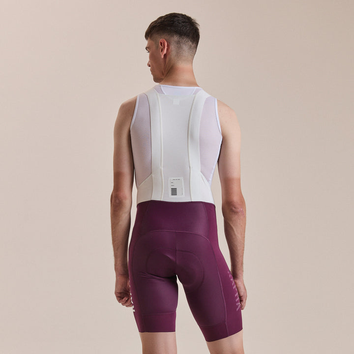 Rapha Men's Pro Team Bib Shorts III - Regular (Plum/White) - Dragonspine Cycling