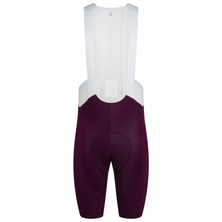Rapha Men's Pro Team Bib Shorts III - Regular (Plum/White) - Dragonspine Cycling