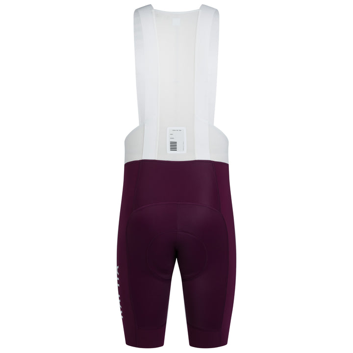 Rapha Men's Pro Team Bib Shorts III - Regular (Plum/White) - Dragonspine Cycling