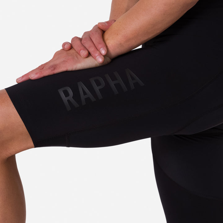 Rapha Men's Pro Team Bib Shorts III - Long (Black/Black) - Dragonspine Cycling
