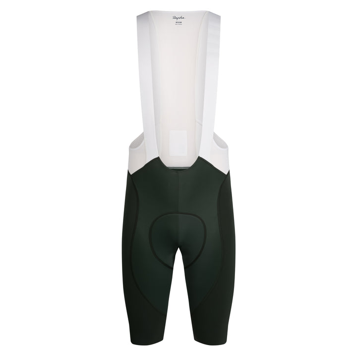 Rapha Men's Pro Team Bib Shorts III - Long (Bottle Green/White) - Dragonspine Cycling