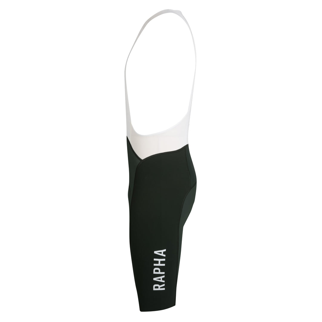 Rapha Men's Pro Team Bib Shorts III - Long (Bottle Green/White) - Dragonspine Cycling