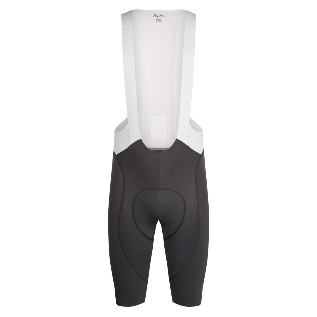 Rapha Men's Pro Team Bib Shorts III - Long (Dark Grey/White) - Dragonspine Cycling
