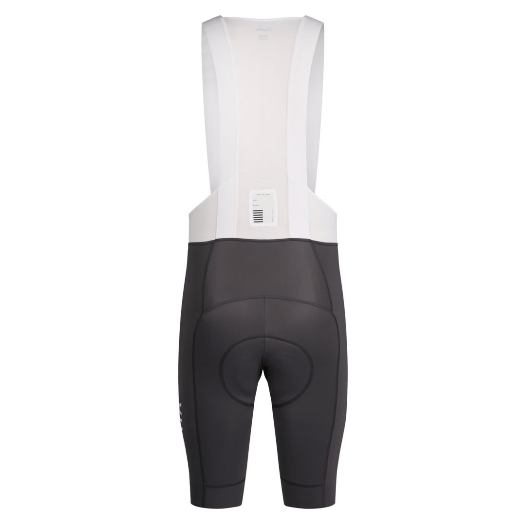 Rapha Men's Pro Team Bib Shorts III - Long (Dark Grey/White) - Dragonspine Cycling