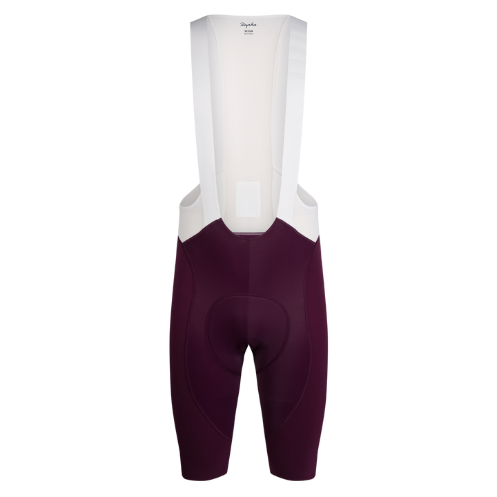 Rapha Men's Pro Team Bib Shorts III - Long (Plum/White) - Dragonspine Cycling